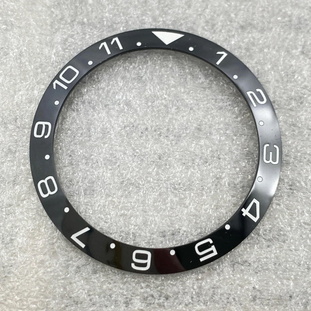 Digital Dual Color Coco Assista Anel, Cerâmica e Alumínio Anel Boca, Adequado para Substituição SUB Watch Case, Preto e Verde Watch, 40mm, 38mm