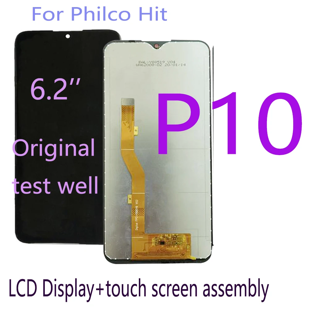 

100% Tested LCD Display For Philco Hit P10 LCD Display Touch Screen Digitizer Assembly Panel Front Glass Sesnor Assembly