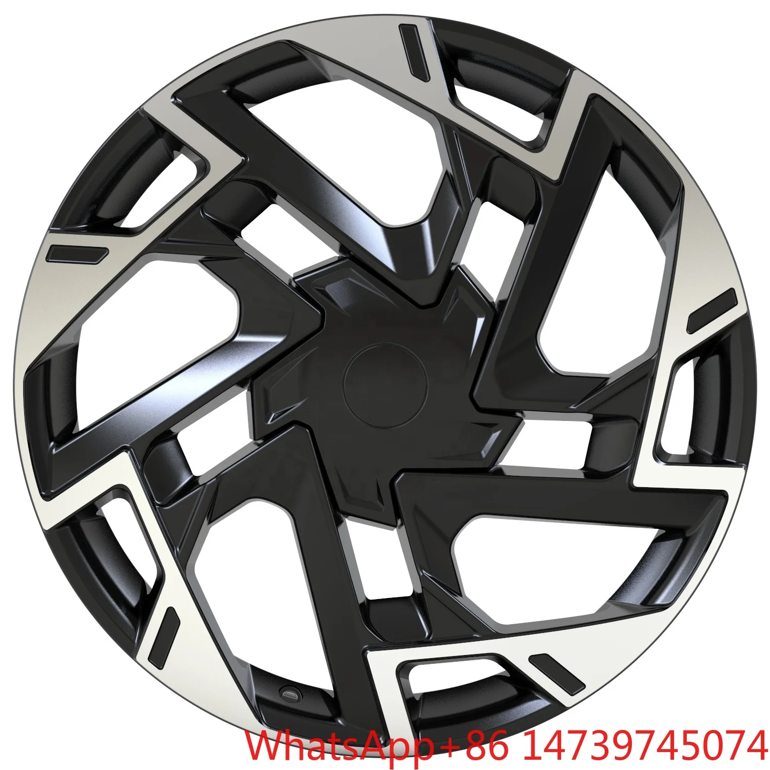 19x7.5J 5 Hole Aluminum Alloy Car Rims, Durable Universal Passenger Car Aftermarket Replacement Wheels