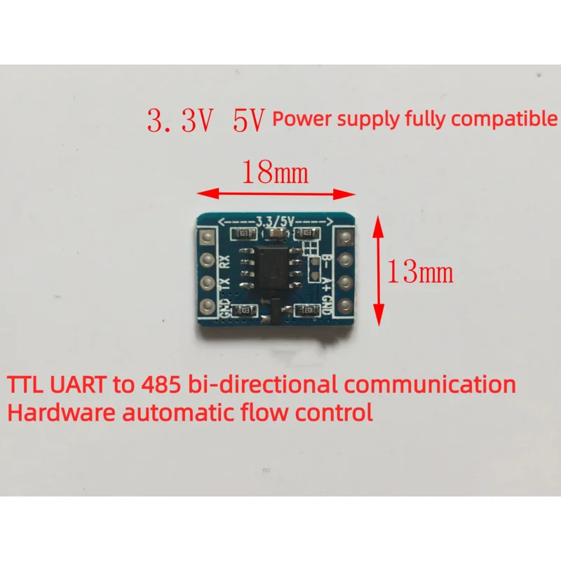 2Pcs UART TTL Serial Port to 485 Module Board Can Be Used for 232 to 485