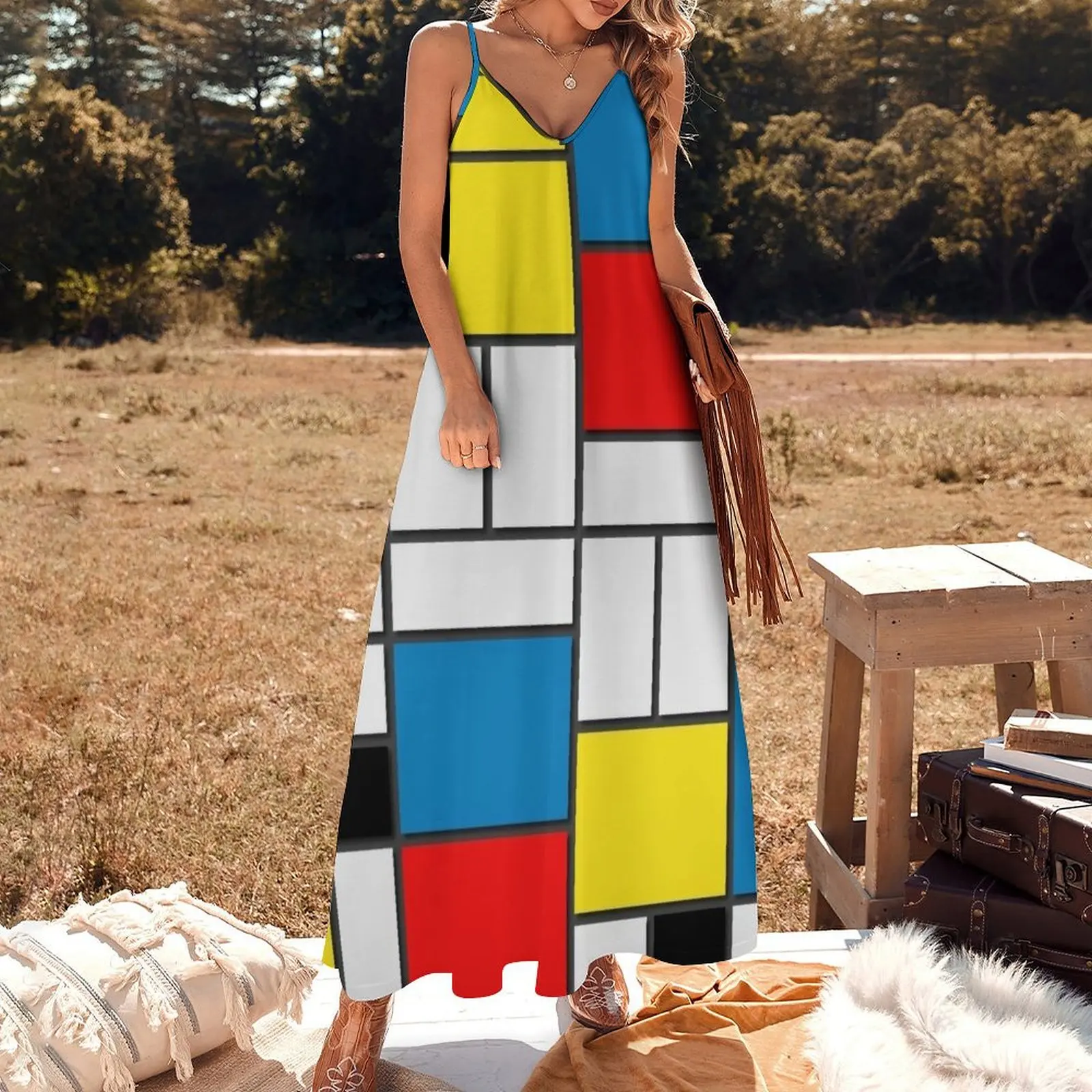 Piet Mondrian - Tableau Neo Plastic Sleeveless Dress Dresses gala women's clothing trend 2025 dresses for official occasions