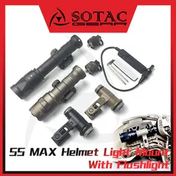 SOTAC GEAR Фонарь для шлема с адаптером крепления SS MAX подходит для M300B M300C M600B M600C M300V M600V ИК-фонарик