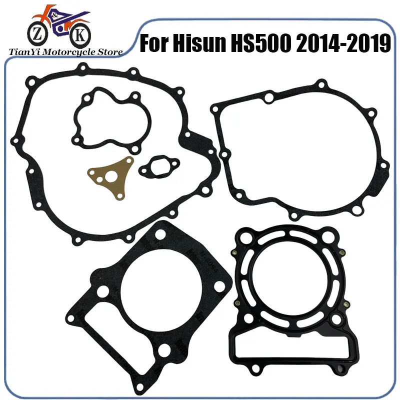 

Комплект прокладок двигателя для мотоциклов и квадроциклов Hisun HS500 2014-2019, 4T, 550 куб. см, набор для замены прокладок цилиндра двигателя, артикул 12250-004-0000