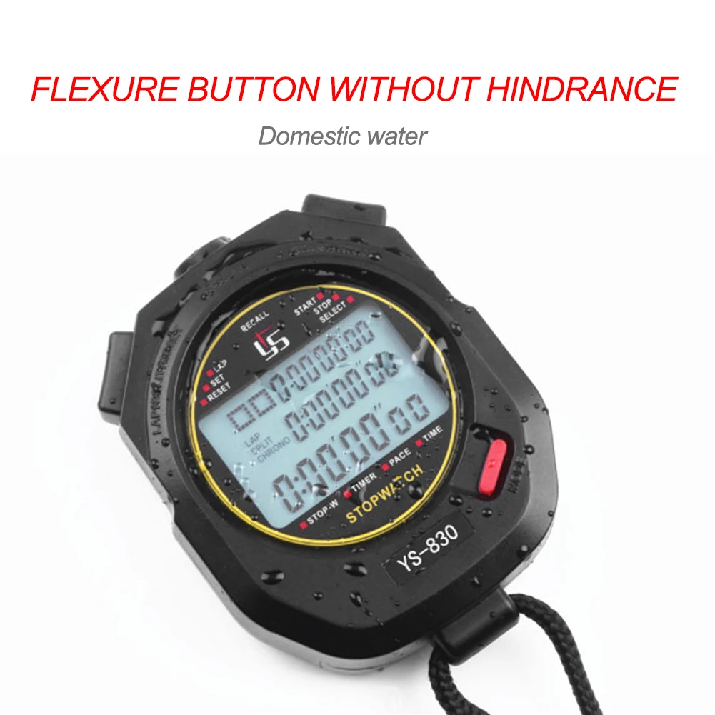 Professional Handheld Digital Stopwatch Timer Outdoor Sports Training Timer Chronograph Stop Watch 0.01s Precision Timer Tools