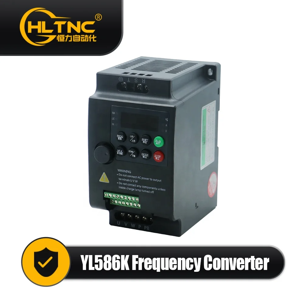 1.5KW 50/60Hz Frequentieomvormer Converter VFD 220V Eenfase naar Drie Fase Converter VFD 1.5KW