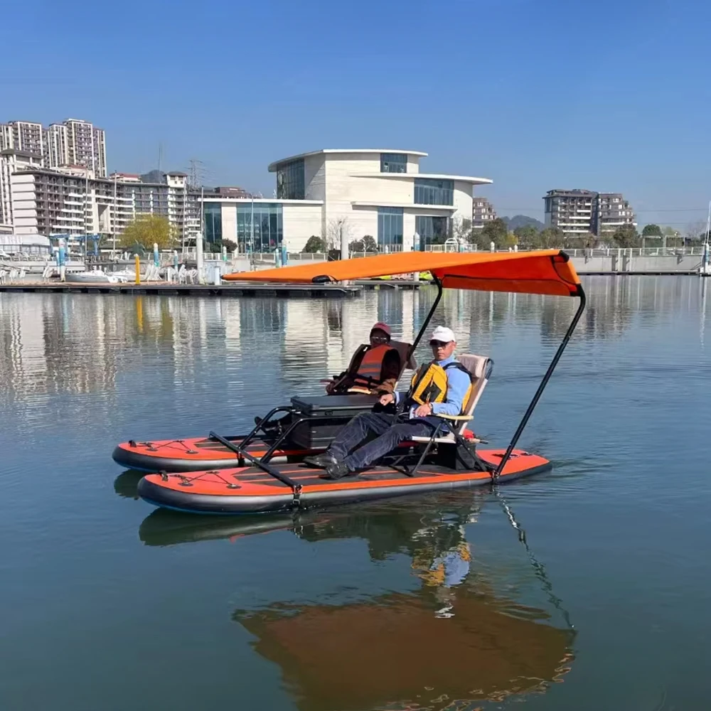 Luxury Experience 2 Person Mini Best Inflatable Electric Paddle Boat Inflatable Catamaran Fishing Sup Board