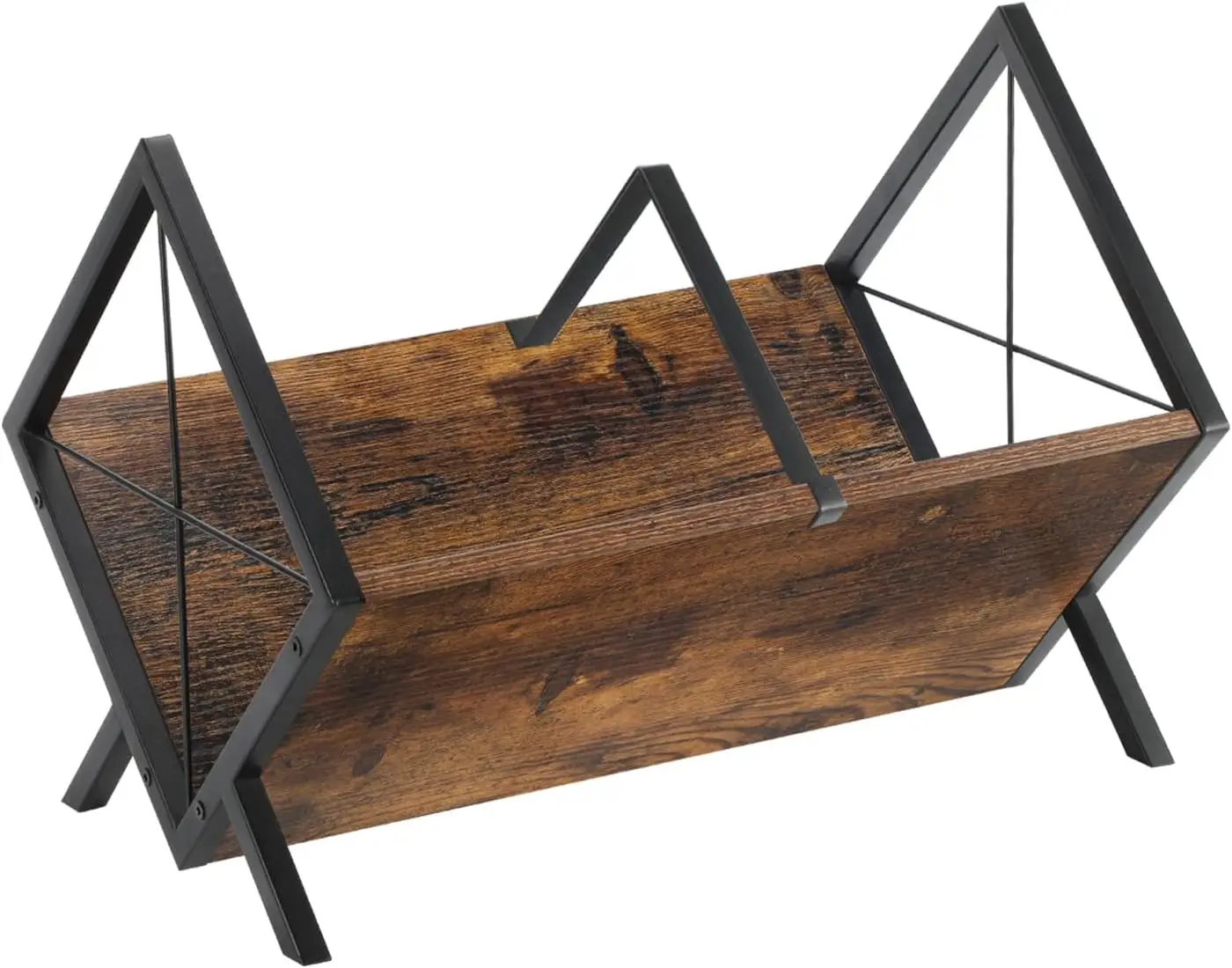 

Стеллаж для хранения виниловых пластинок, быстросборная подставка для 80-100 LP-дисков, органайзер в ретро-стиле, цвет: рустик-коричневый