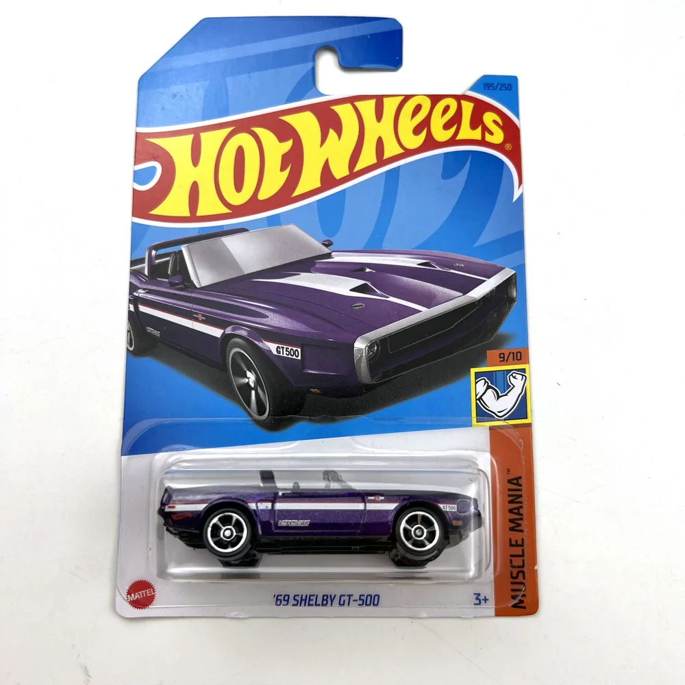 2023-195 Hot Wheels Cars 69 SHELBY GT-500 1/64 Metal Die-cast Model Toy Vehicles