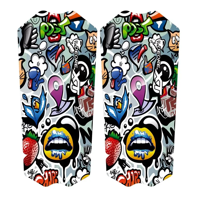 M8100 XT crankset decals deore Tooth plate crank arm protection DIY stickers Covers fit for Shimano M8100 XT Cranks decals