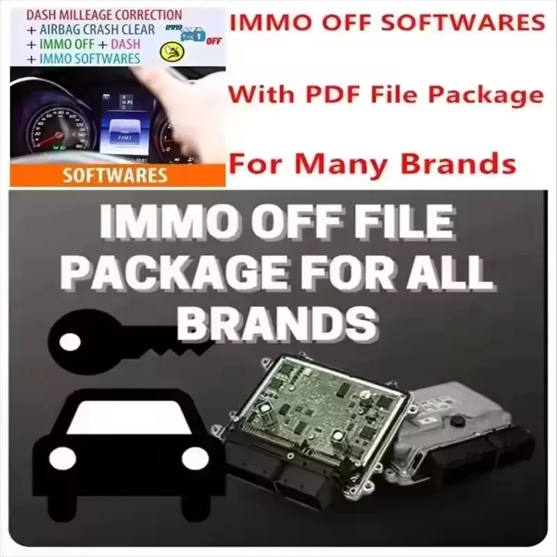 

IMMO OFF FILE PACKAGE Immo Airbag DASH MILLEAGE CORRECTION + AIRBAG CRASH CLEAR + IMMO OFF + DASH + IMMO SOFTWARES / TOTAL 32 ГБ