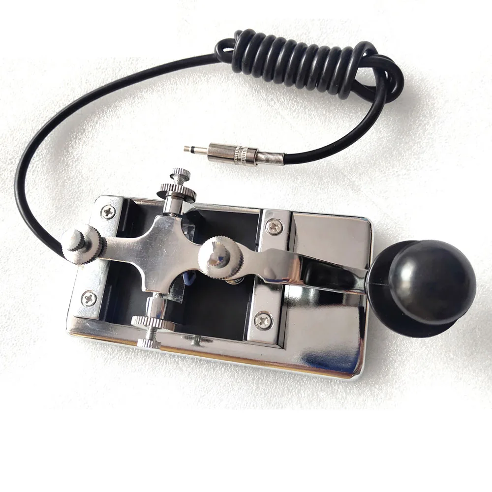 K4 Manual Key CW Key Button for Portable Shortwave Radio Morse Code Practices CW Communication Telegraph