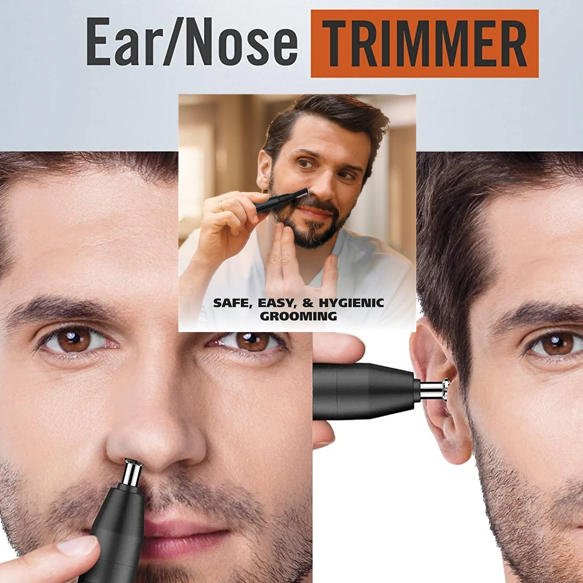Kemei Pro Rechargeable Nose Hair Trimmer Pen Beard Grooming Kit Electric Facial Neckline Body Trimmer Ear Eyebrow for Men Women