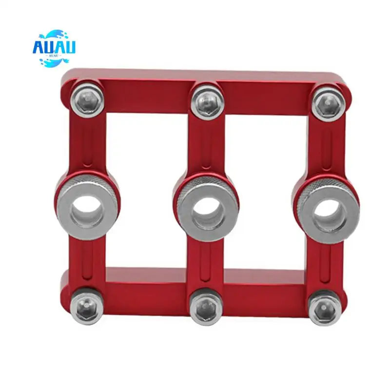 

AUAU-1Set Self Centering Dowelling Jig Dowel Hole Positioner Locator Red With 3-10Mm Drill Sleeves