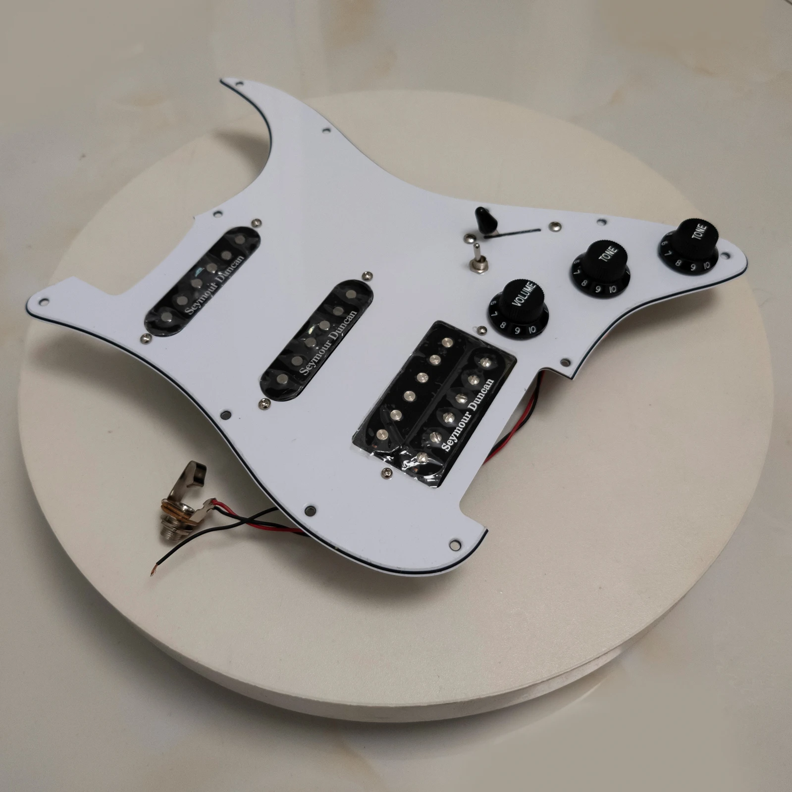 

SSH Guitar Prewired Loaded Pickguard Set,for ST Alnico 5 Humbucker Pickups Electric Guitars Replacement Parts