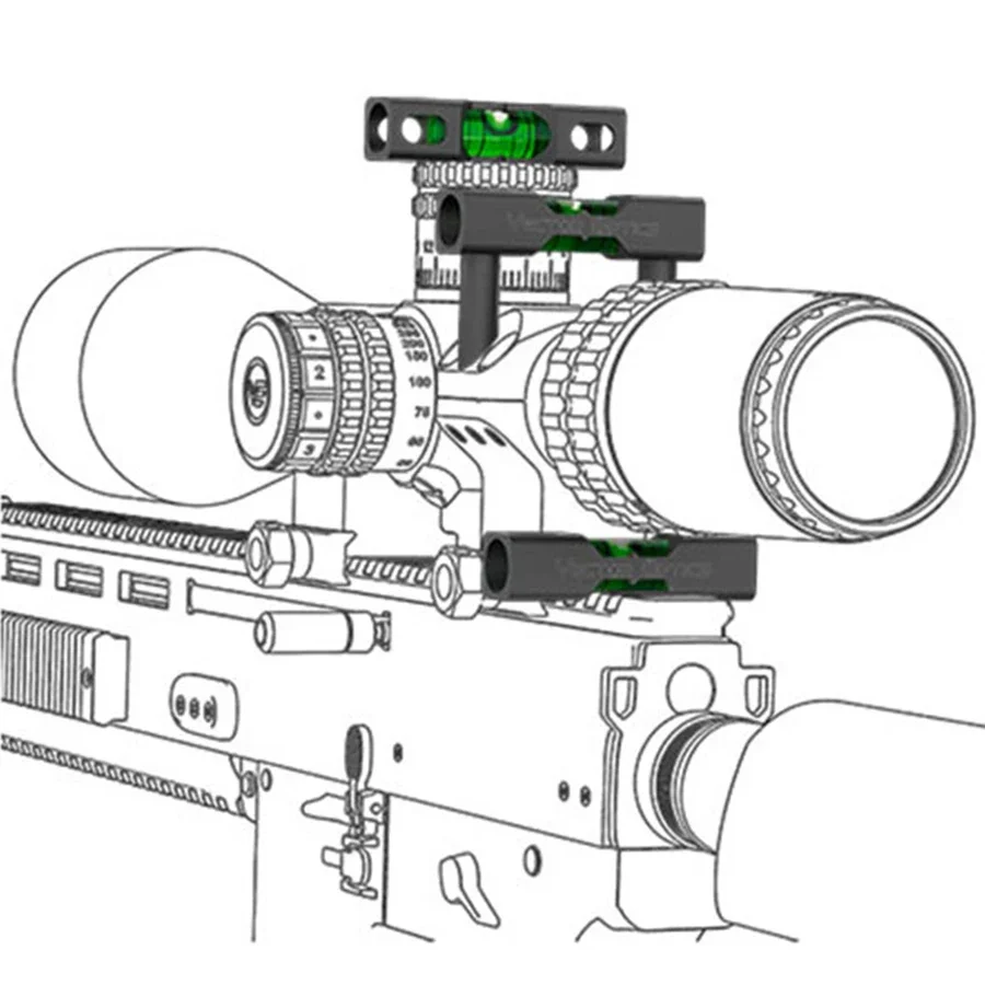 Vector Optics Universal Bubble Level Mount Hunting Scope Flat Anti Cant Device Be Used On Picatinny Rail & Scope Ring Mounts