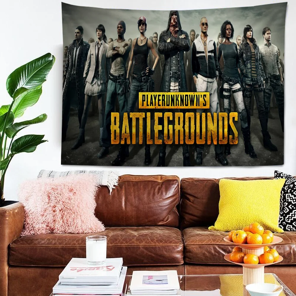 Carpet Popular 3D Shooting Game PUBG Hanging Bohemian Tapestry Hanging Tarot Hippie Wall Rugs Dorm Wall Hanging Home Decor