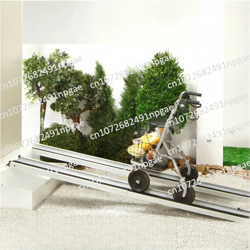 180Cm 6Ft Aluminum Telescopic Portable Wheelchair Ramps Loading Ramp