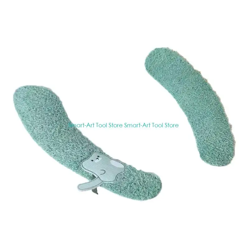 E1PB Plush Toilet Pad Universal Bathroom Accessory Easy Installation