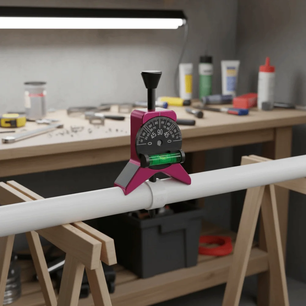 عالية الدقة الأنابيب مركز مكتشف الاتصال المغناطيسي فقاعة مستوى أدوات تركيب الأنابيب متعددة الوظائف المنقلة الأنابيب ماركر