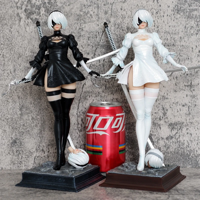 27cm Nier Automata 2B figurka gra Yorha figurki Anime Nierautomata figurka GK statua Model ozdoby peryferyjny prezent