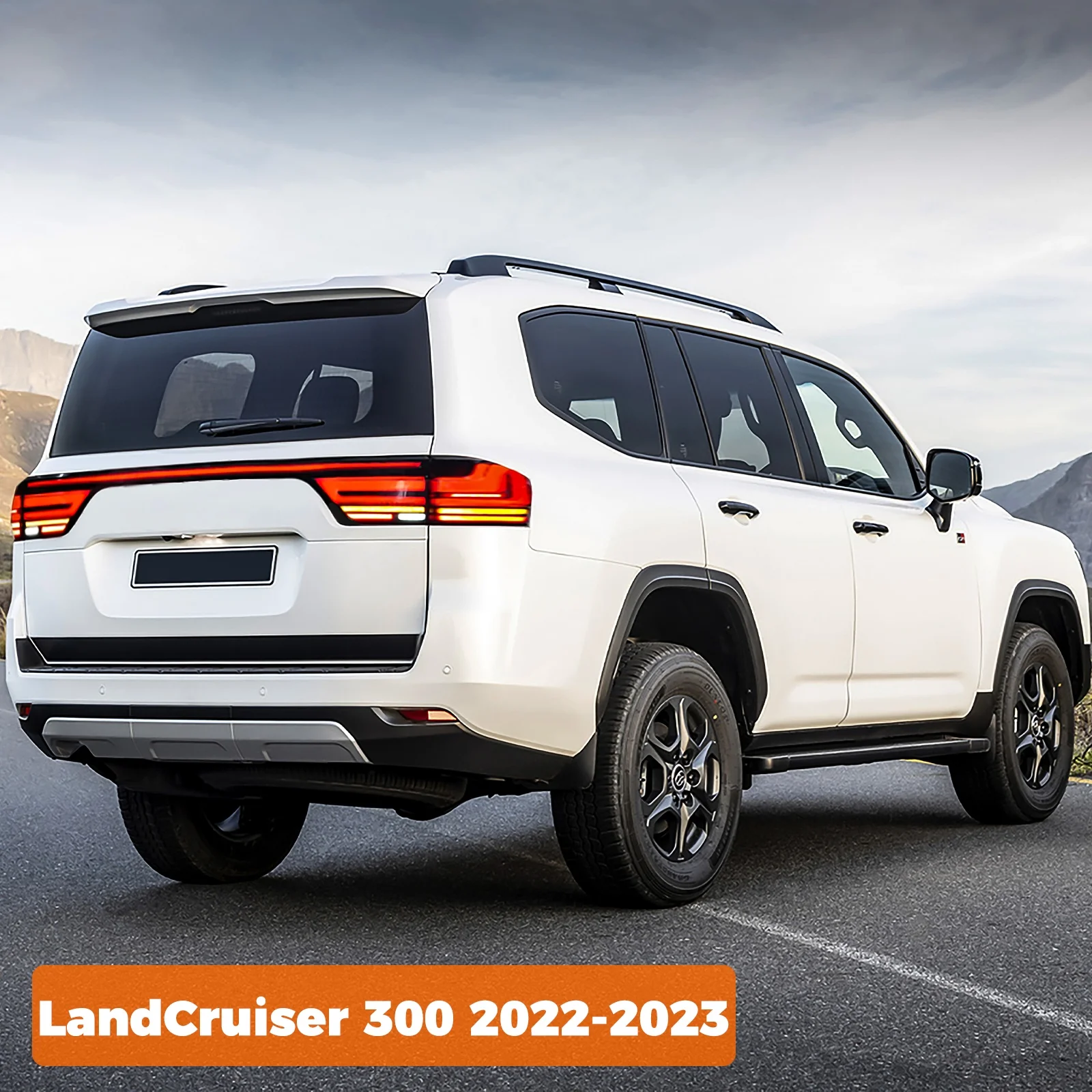 

For Toyota Land Cruiser LC300 2024 LED Tail Light Assembly - Dynamic Turn Signal & Stylish Rear Light Strip