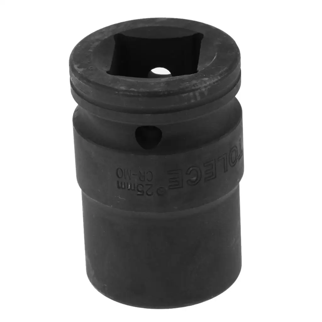 Heavy Duty 25mm Metric Impact Socket with 3/4 inch Drive, , Black