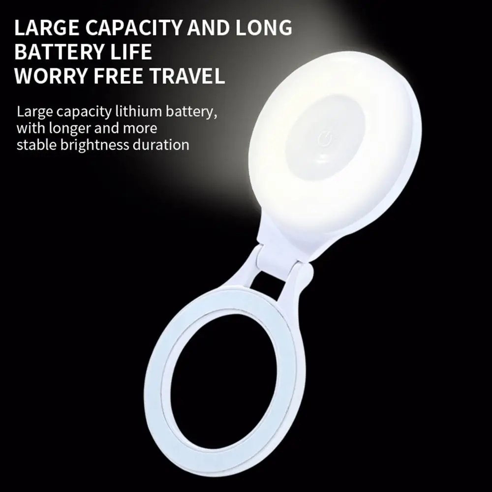 

Adjustable Magnetic Phone Fill Light 3 Colors Soft Light Clip-on LED Light Selfie Ring Lamp for Vlog Makeup Live Streaming