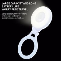 Adjustable Magnetic Phone Fill Light 3 Colors Soft Light Clip-on LED Light Selfie Ring Lamp for Vlog Makeup Live Streaming