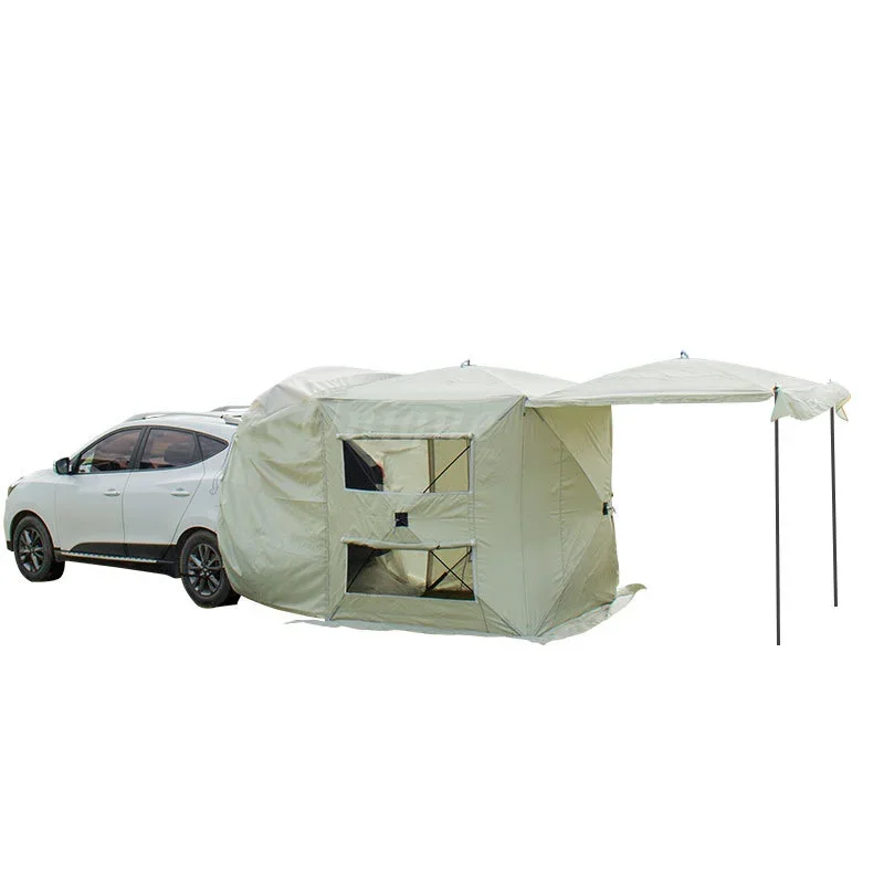 

Portable Waterproof Car Tailgate Tent with SUV Shade Awning, Outdoor Camping, Travel Trunk Tent, Self-Driving