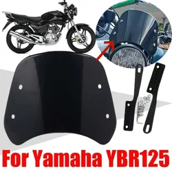 For Yamaha YBR125 YBR125K YBR 125 K G 125K 125cc YBR125G Accessories Retro Windscreen Windshield Wind Screen Deflector Cover
