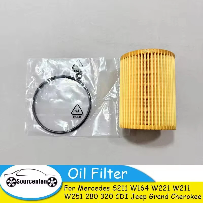 Dla Mercedes S211 W164 W221 W211 W251 280 320 CDI Jeep Grand Cherokee filtr oleju silnikowego 6421800009 A6421800009