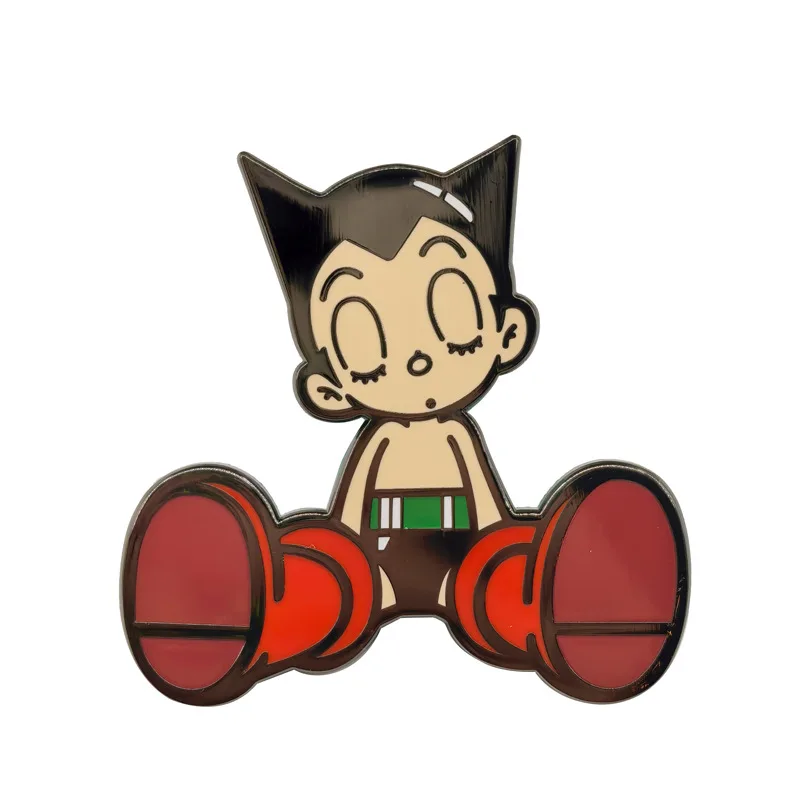 Mighty Atom Metal Pins Anime Tetsuwan Atom Badges Astroboy Pendant Animation Brooches for Bag Backpack Clothing Lapel ACG Toys view 6