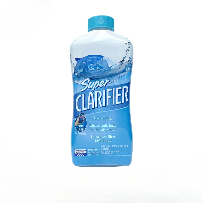 

Clear water swimming pool water purifier Concentrated enzyme clarifier Algae remover No blister Algaicide Sediment agent