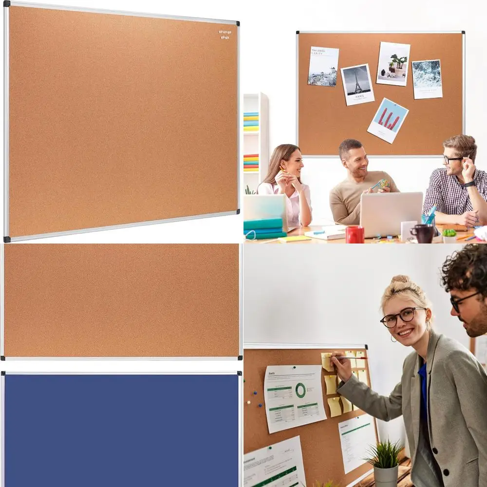 

Коричневая пробковая доска с алюминиевым каркасом, 35x47, настенная, идеально подходит для классов и офисов