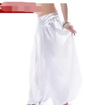 1-ピース-ロット女性のセクシーなサテンベリーダンス衣装部族パンツエジプトハーレムパンツキャンディーカラー