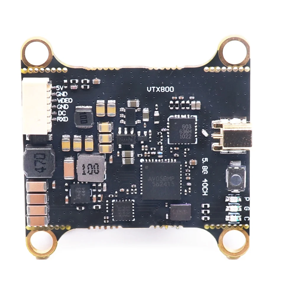 ABJF-장거리 RC 비행기 FPV 드론 호환 B-CUBE 5.8G VTX 800Mw 48CH 입력 전압 비디오 송신기 전원