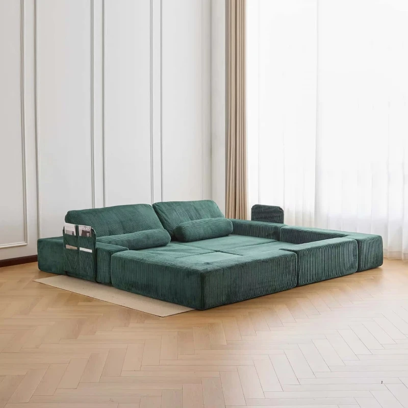 Modern living room vacuum cushion modular compression sofa
