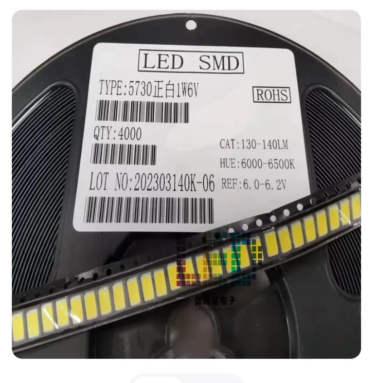 200 Stück Warmweiß 3200K & 6500K 0,5W-150mA 3,2~3,4V SMD 5630 5730 LED Oberflächenmontage LED Weiß 0,5W Ultra Helle LED-Dioden-Chips