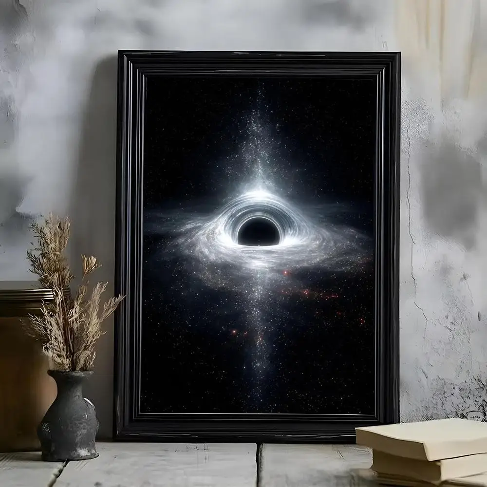 Radiant B-Black Hole Poster Poster HD Self Adhesive Waterproof Wall Art Ideal For Home Office Dorm Bedroom Great Gift