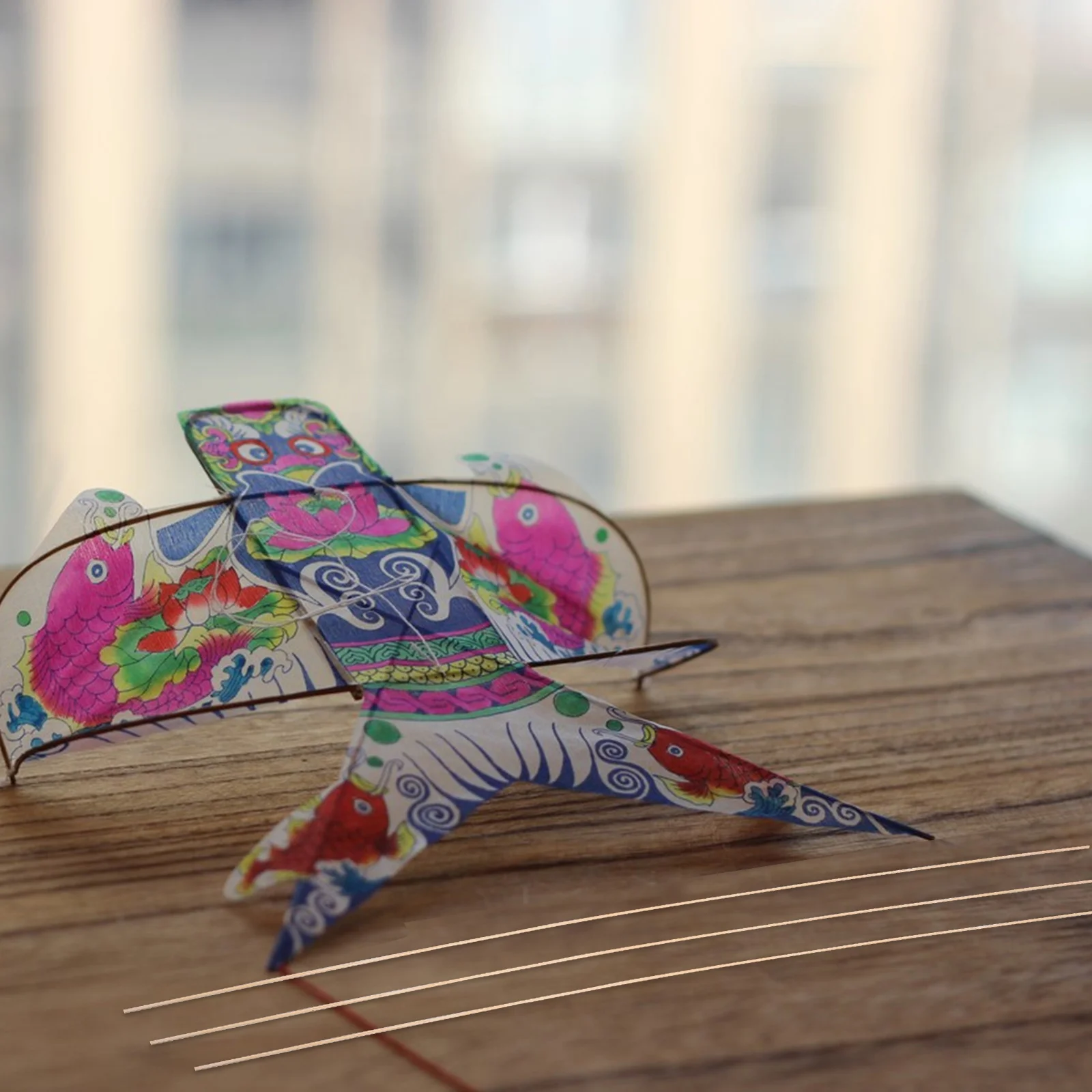 20st Maken Kit Voor Kinderen Flexibele Bamboestokken Lichtgewicht Diy Materialen Stabiele Vlucht Ondersteuning Creatieve Ambachtelijke Activiteit