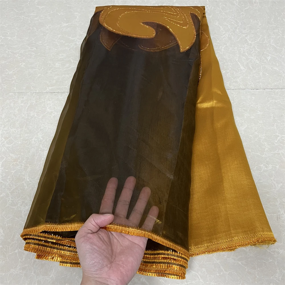 

Nigerian African Jacquard Lace Fabric For Women,Embroidery,Party Dresses,Tulle,Fabrics By The Meter,High Quality,Fashion,5 Yards