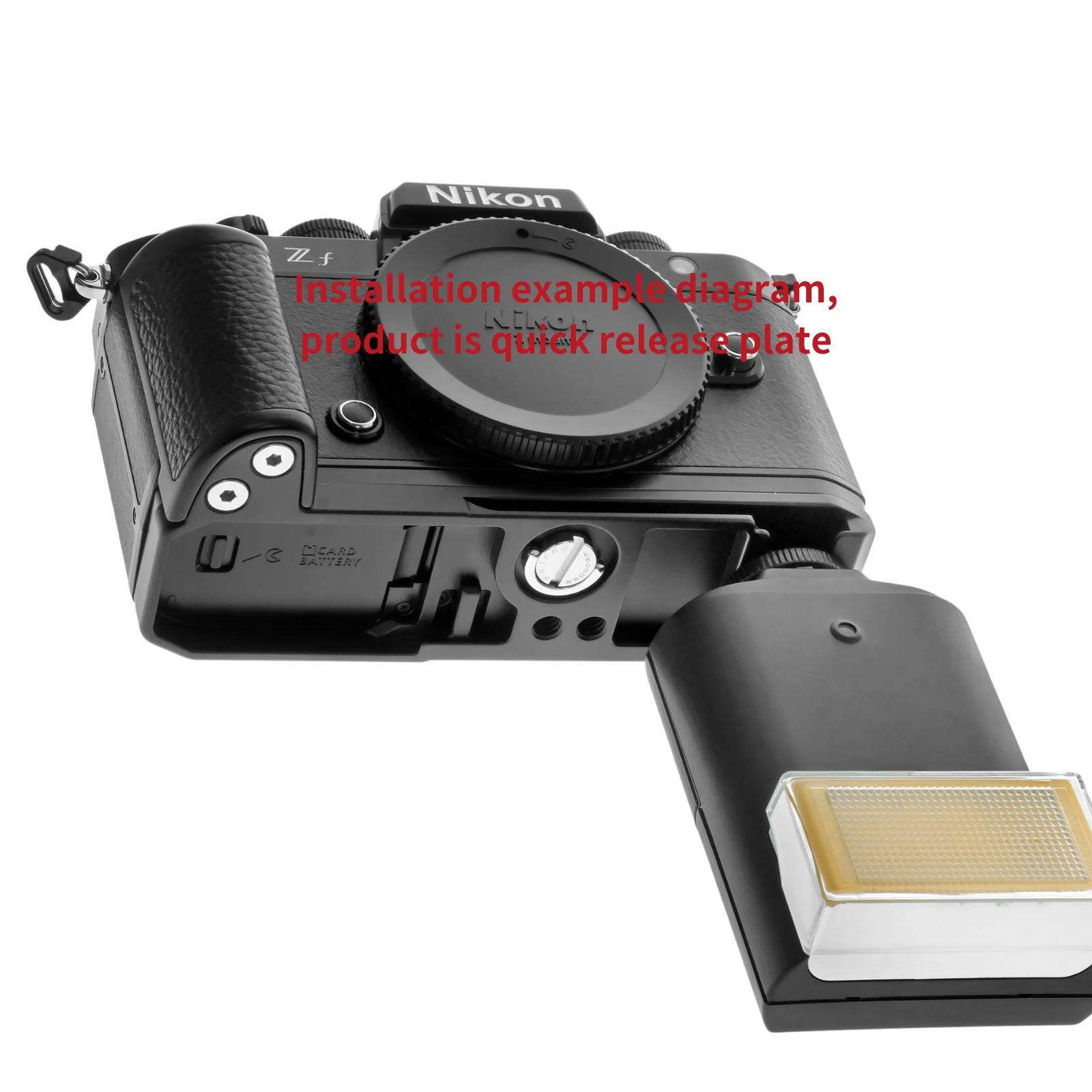 PEIPRO zf l Plate aluminum alloy Quick Release Plate Camera bracket Hand Grip with Cowhide Wrapped for Nikon zf Cameras