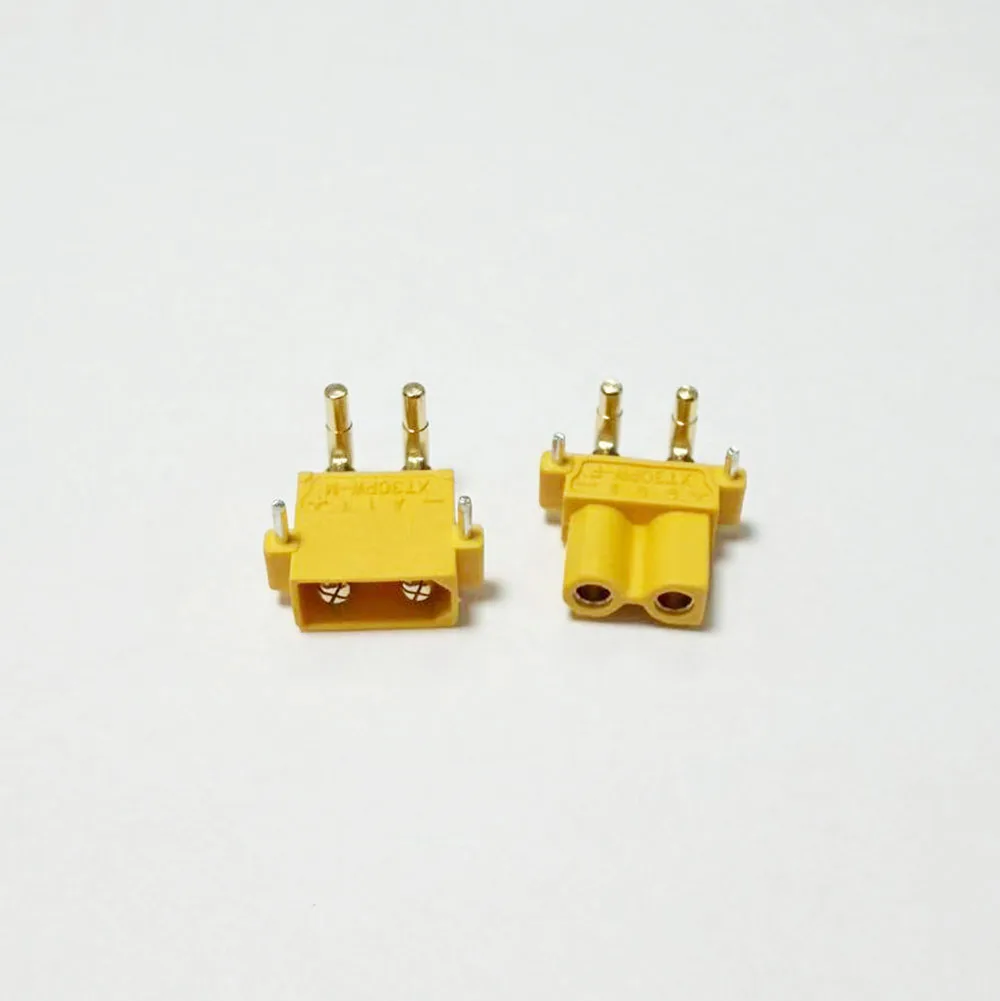 10-50PCS  XT30PW ESC Motor PCB board plug  XT30 Upgrade Right Angle Plug Connector for RC mode Battery Charger applied to Amass