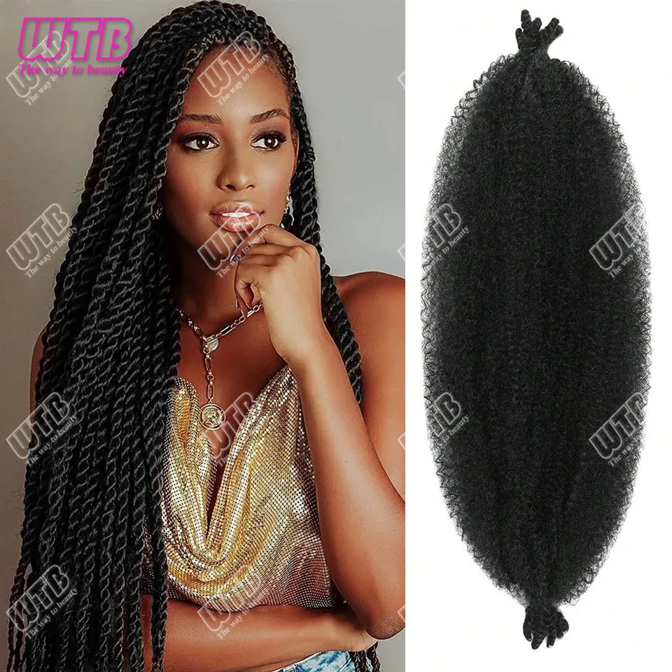 كروشيه اصطناعي جديلة الشعر غريب مجعد تجديل ضفائر شعر الأفرو تويست الشعر السائبة ملحقات الشعر لاستخدام المرأة #1