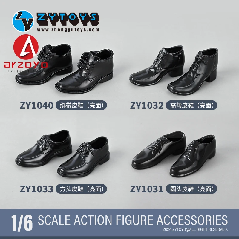 ZYTOYS ZY1031 ZY1042 ZY1043 1/6 Business Leder Schuhe Zubehör Modell Fit 12'' Männliche Soldat Action Figur Körper Puppen Spielzeug