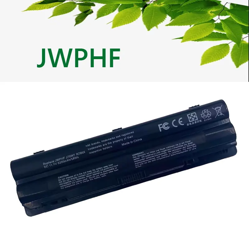 JWPHF-بطارية كمبيوتر محمول لأجهزة Dell ، Dell XPS 14 ، 15 ، 17 ، L501X ، L502X ، L701X ، L702X ، L401X ، J70W7 ، R795X ، WHXY3