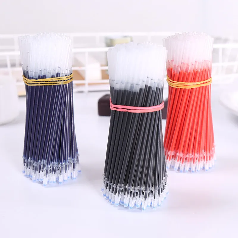 

50 шт. 0,5 мм стержни для шариковой ручки, стержни для гелевой ручки, канцелярские принадлежности для письма, аксессуары для ручек, офисные канцелярские принадлежности