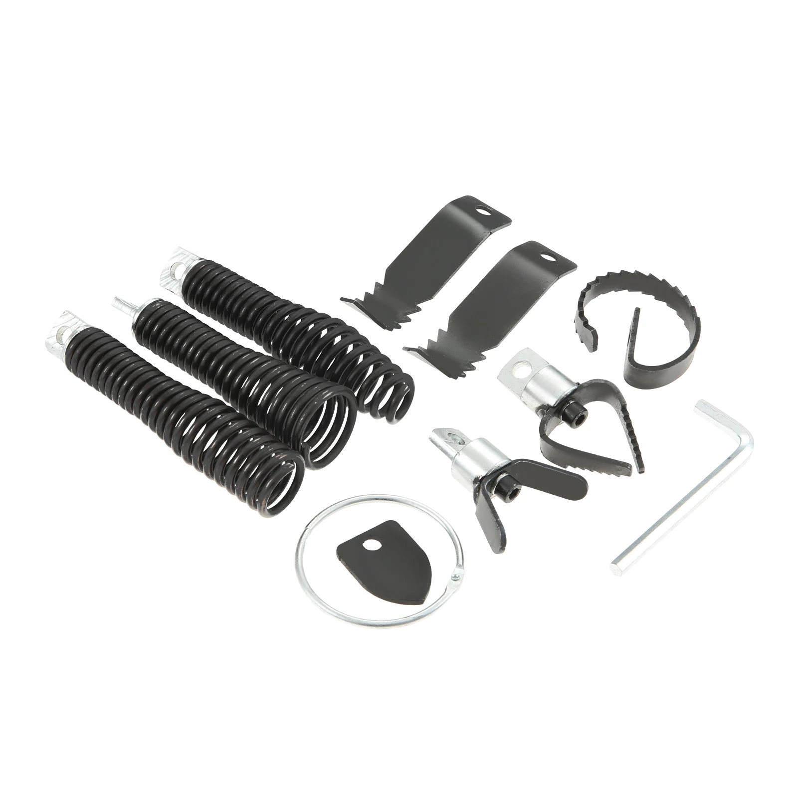 8PCS Drain Cleaner Machine Bit Attachment Drain Snake Kit For General Pipe Cleaners Spartan Tools For 5/16