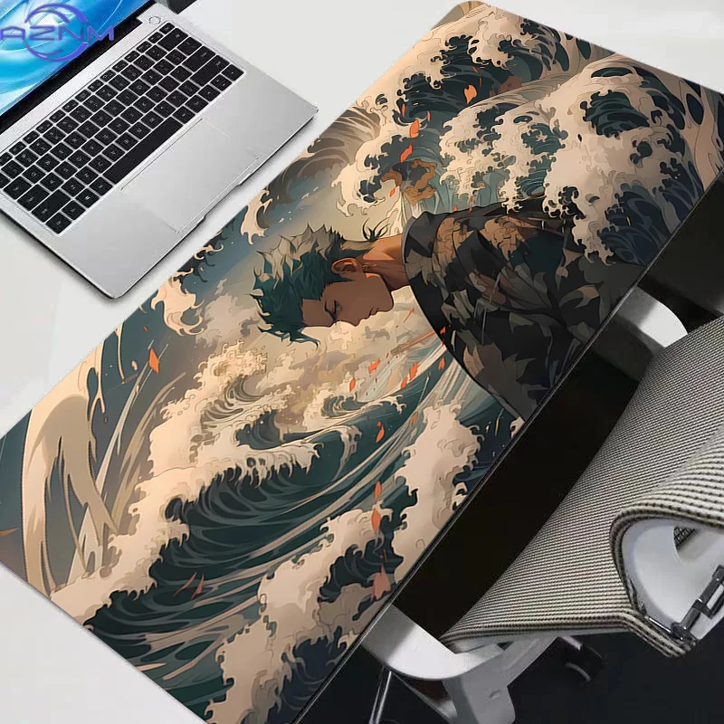New Mouse Pads Big Gamer One Piece Roronoa Zoro New Desk Mat PC Computer Anime Mousepad Keyboard Gaming Accessories Mausepad