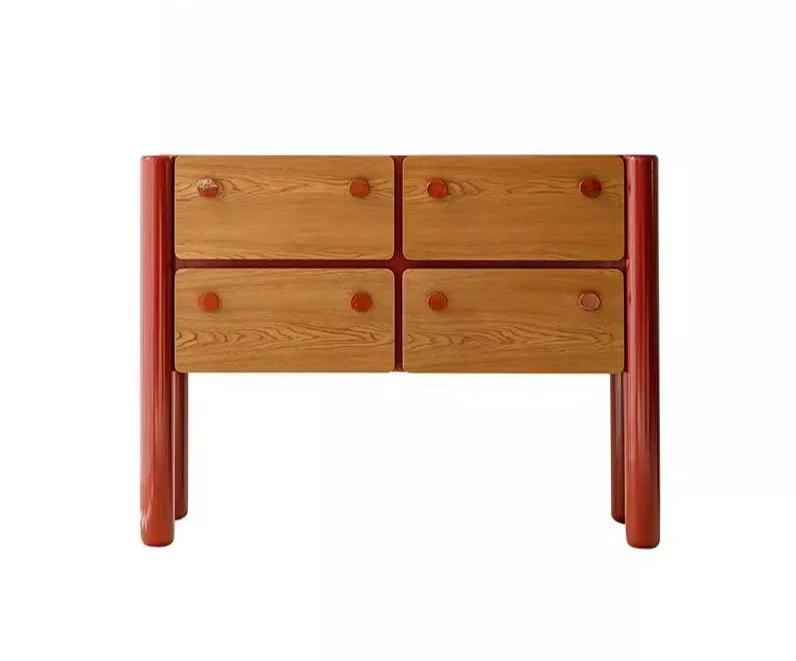

chest bedroom wall drawer storage cabinet solid wood